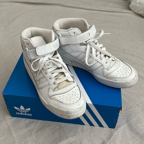 Adidas Mid Forum White Sneaker - Picture 2 of 8